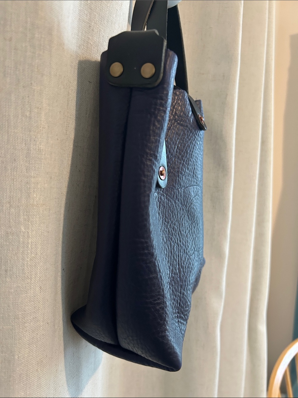 Go Forth Goods mini Avery Tote Violet leather - Picture 4 of 9